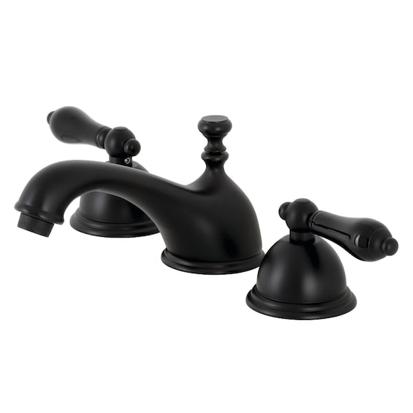 KS3960PKL Duchess Widespread Bathroom Faucet W/Brass Pop-Up, Matte Blk
